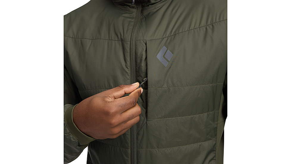 Black Diamond Solution 1.0 Hoody - Mens, Dark Moss, Extra Large, AP7460143004XLG1