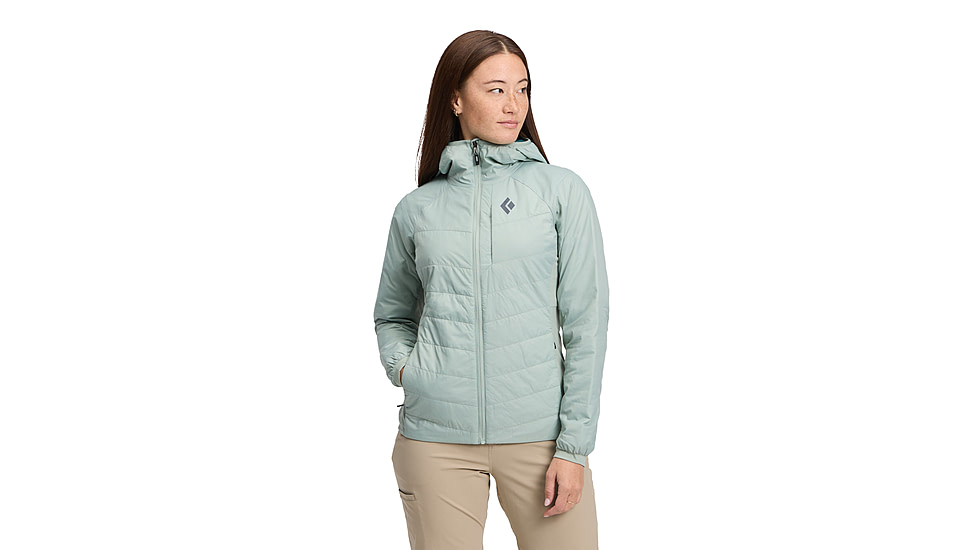 Black Diamond Solution 1.0 Hoody - Womens, Agave, Small, AP7460273061SML1
