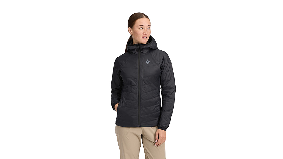 Black Diamond Solution 1.0 Hoody - Womens, Black, Large, AP7460270002LRG1