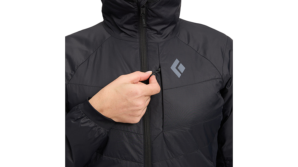 Black Diamond Solution 1.0 Hoody - Womens, Black, Large, AP7460270002LRG1