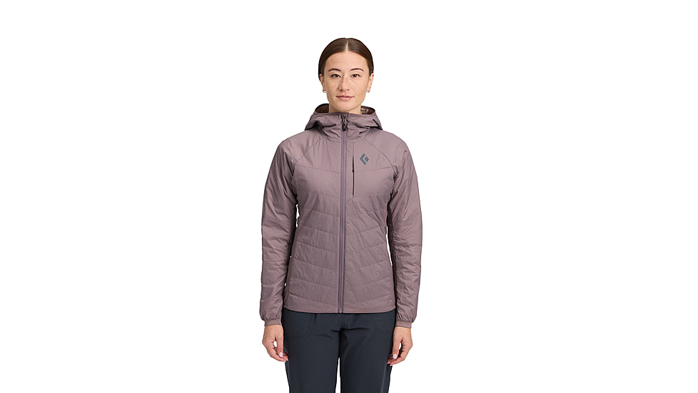 Black Diamond Solution 1.0 Hoody - Womens, Dark Mauve, Small, AP7460276048SML1