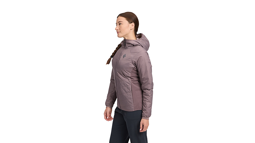 Black Diamond Solution 1.0 Hoody - Womens, Dark Mauve, Small, AP7460276048SML1