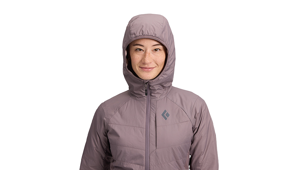 Black Diamond Solution 1.0 Hoody - Womens, Dark Mauve, Small, AP7460276048SML1
