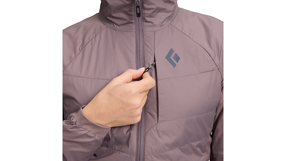 Black Diamond Solution 1.0 Hoody - Womens, Dark Mauve, Small, AP7460276048SML1