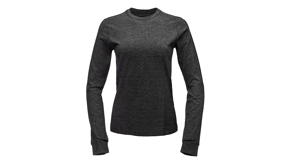Black Diamond Solution Merino 150 Base Crew - Women's, Extra Small, Black, AP7600210002XSM1