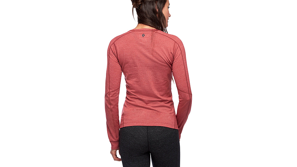 Black Diamond Solution Merino 150 Base Crew - Women's, Extra Small, Wild Rose, AP7600216012XSM1