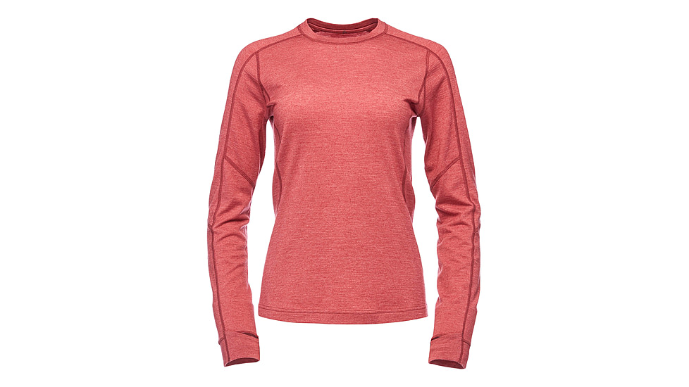 Black Diamond Solution Merino 150 Base Crew - Women's, Extra Small, Wild Rose, AP7600216012XSM1