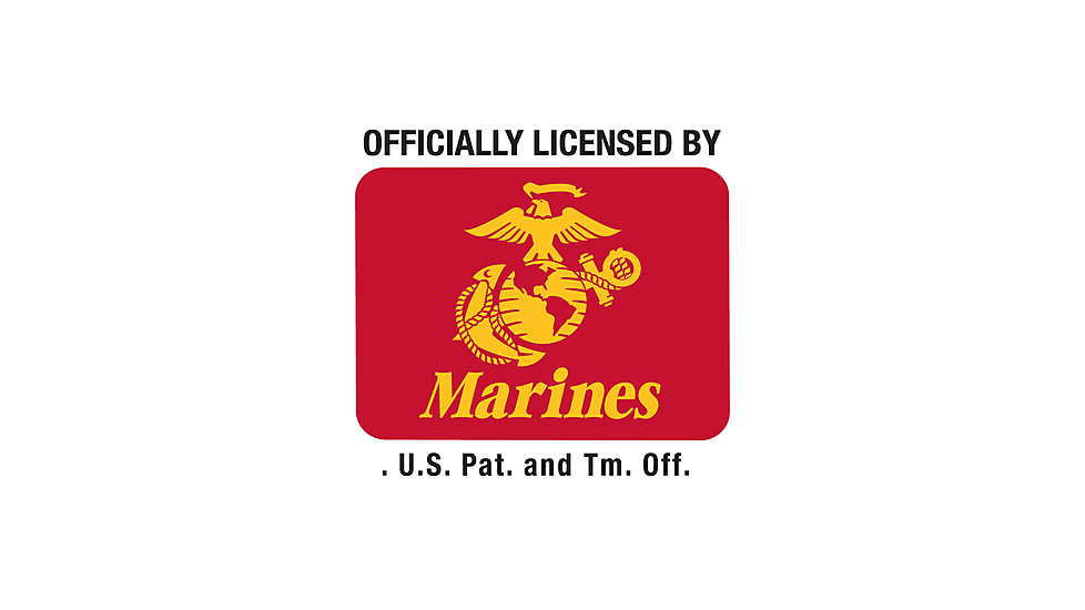 Black Ink U.S.M.C. Bulldog Hooded Pullover Sweatshirt, Mens, Black, Small, 80333-017