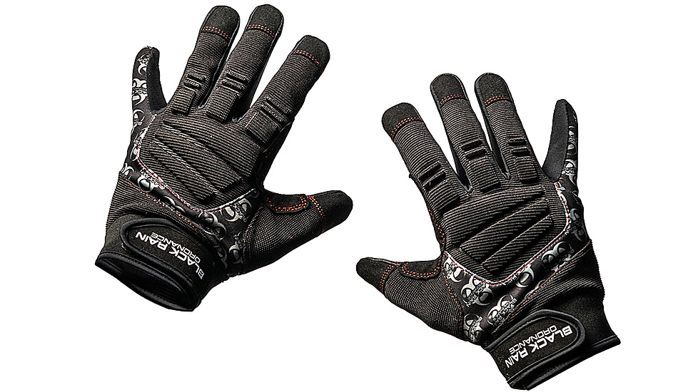 Black Rain Ordnance TACTGLOVEBLK/GRY2XL Tactical Gloves Black/Gray 2XL Velcro