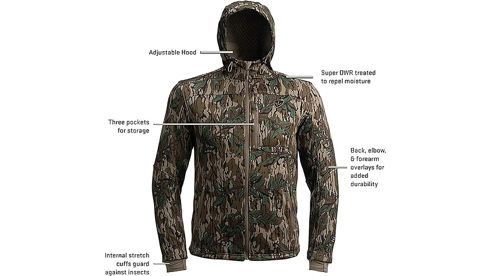 Blocker Outdoors Finisher Turkey Jacket - Mens, MO Greenleaf, Small, 1409016