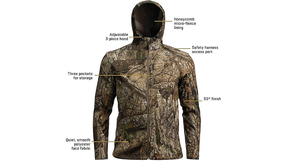 Blocker Outdoors Silentec Jacket - Mens, Real Tree APX, Small, 1408961