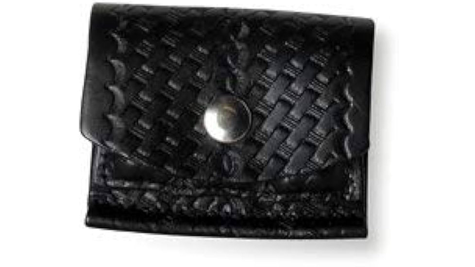 Boston Leather Cartridge Pouch, Black - 5634-3
