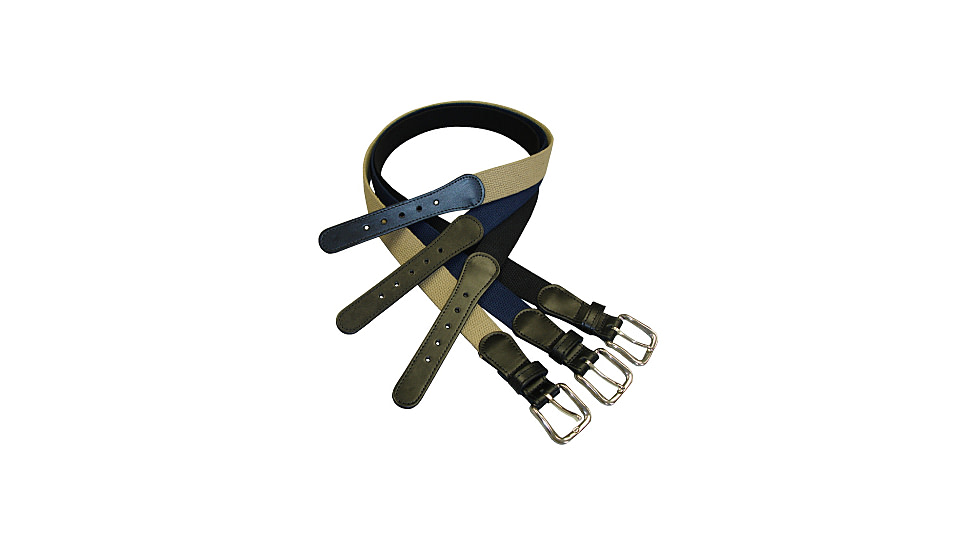 Boston Leather Leather Tipped 1-1/4 Webbelt - 6270-30-30