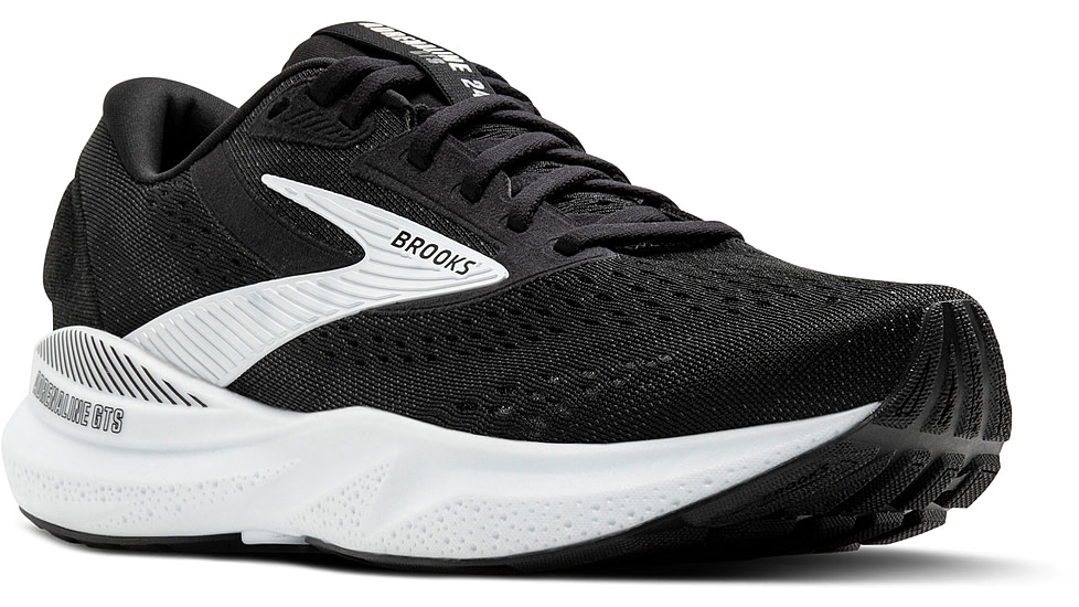 Brooks Adrenaline GTS 24 Road Running Shoes - Mens, Black/White, 10.0 US/Medium, 1104371D087.100