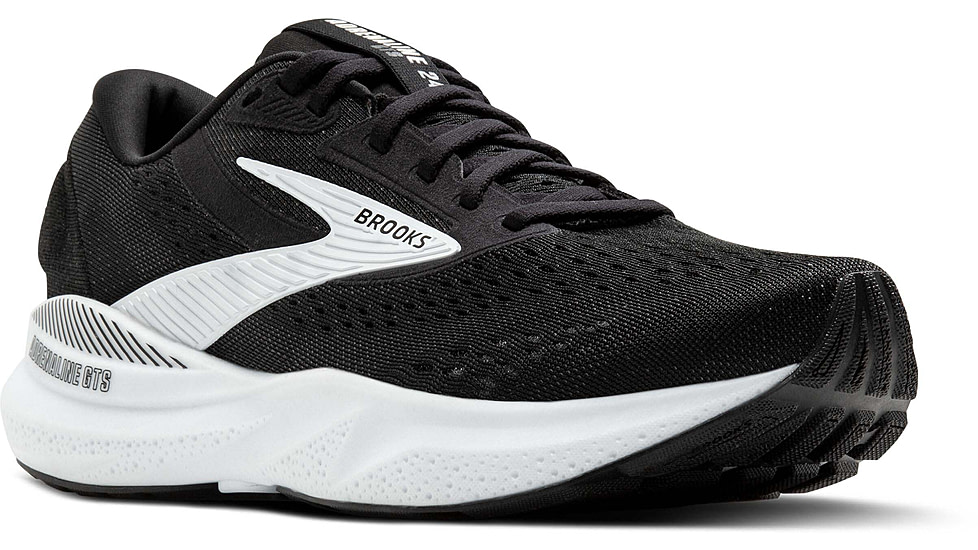 Brooks Adrenaline GTS 24 Road Running Shoes - Womens, Black/White, 6.0 US/Medium, 1204261B087.060