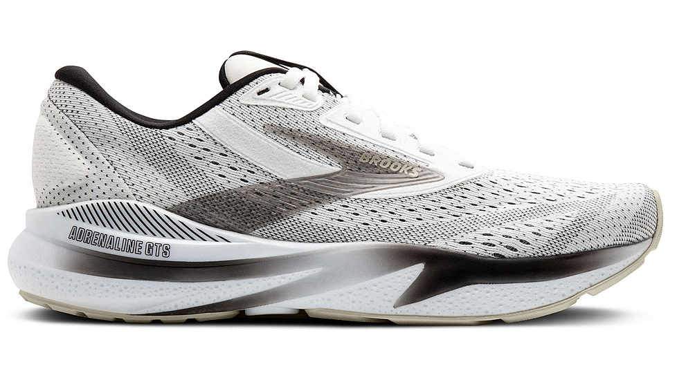 Brooks Adrenaline GTS 24 Running Shoes - Mens, White/Black/Pelican, 13 US, 1104371D126.130