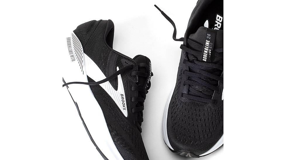 Brooks Adrenaline GTS 24 Running Shoes - Womens, Black/White, 8.5 US, 1204261B087.085