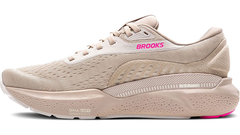 Brooks Adrenaline GTS 24 Running Shoes - Womens, Chateau Grey/Coconut/Pink, 8 US, 1204261B159.080