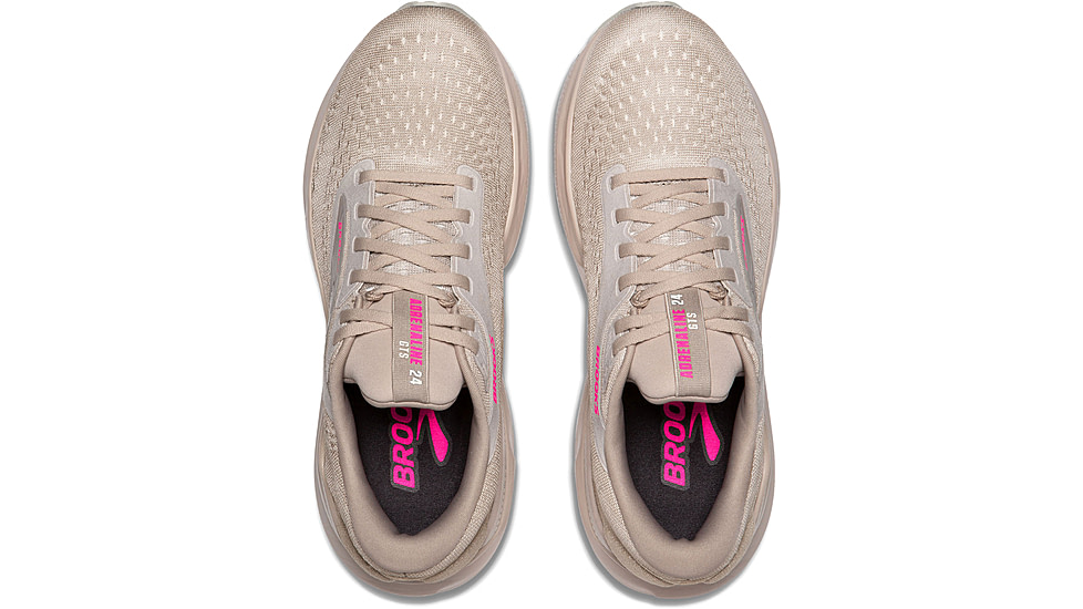 Brooks Adrenaline GTS 24 Running Shoes - Womens, Chateau Grey/Coconut/Pink, 8 US, 1204261B159.080