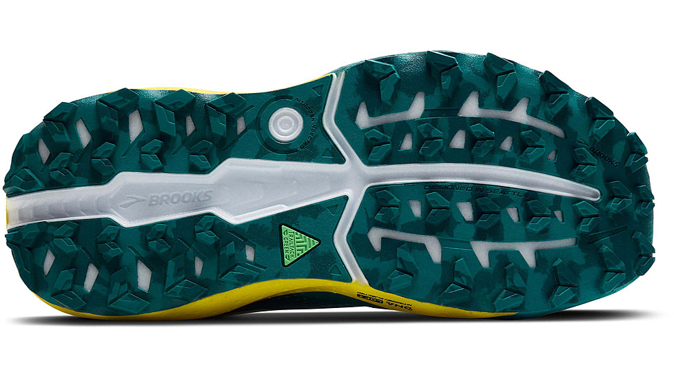 Brooks Caldera 8 Trailrunning Shoes - Mens, Bit of Blue/Quince/Celestial, 10.0 US/Medium, 1104401D131.100