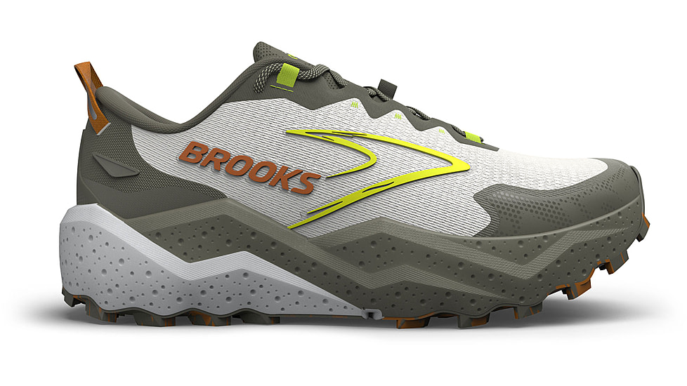 Brooks Caldera 8 Trailrunning Shoes - Mens, Dusty Olive/Lime/Oyster, 13, 1D, 1104401D314.130