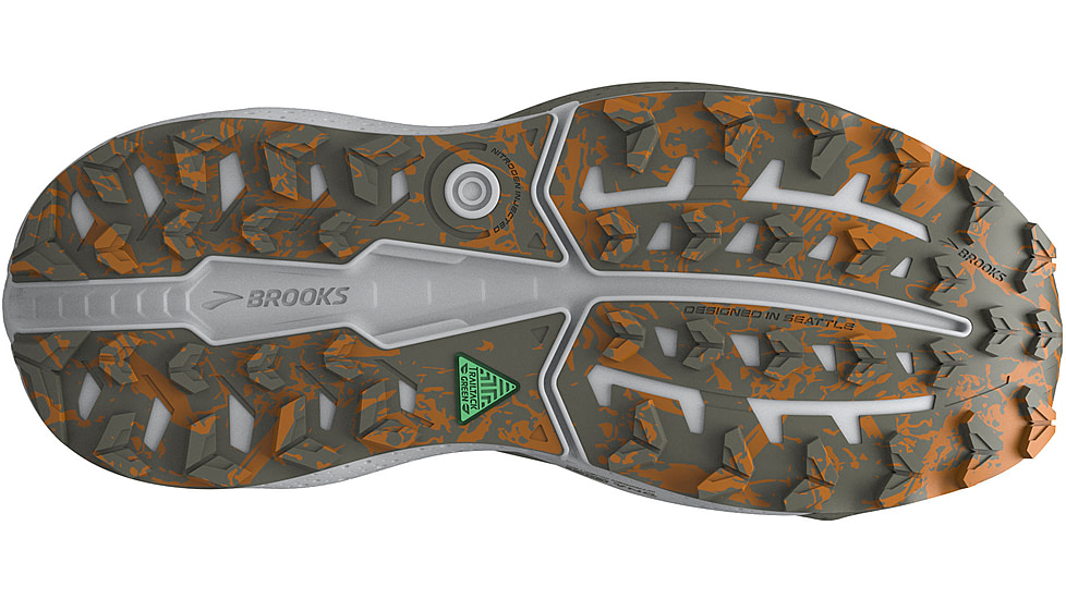 Brooks Caldera 8 Trailrunning Shoes - Mens, Dusty Olive/Lime/Oyster, 13, 1D, 1104401D314.130