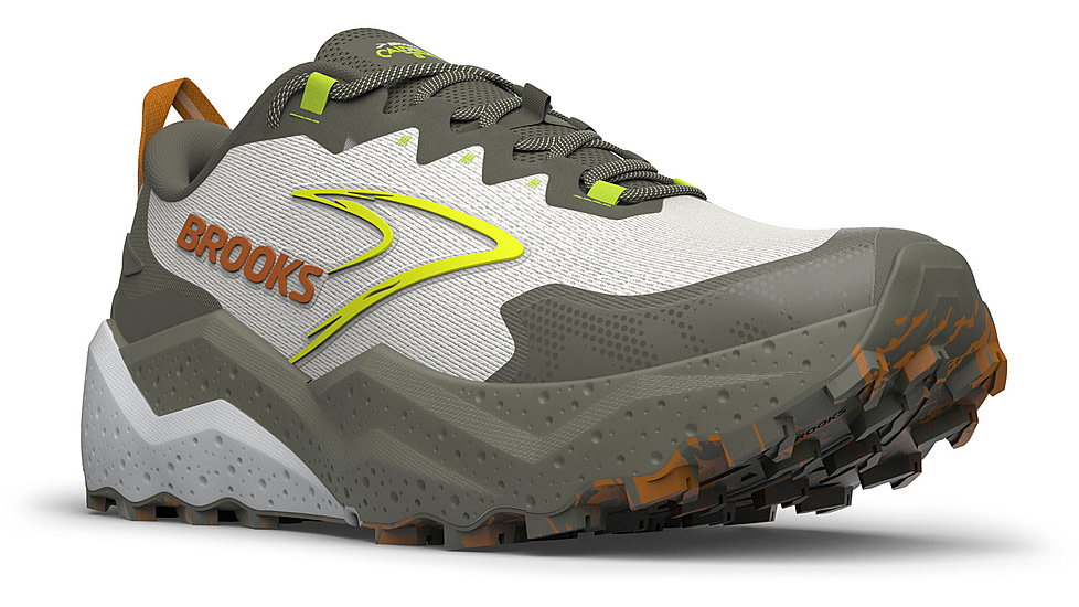 Brooks Caldera 8 Trailrunning Shoes - Mens, Dusty Olive/Lime/Oyster, 13, 1D, 1104401D314.130