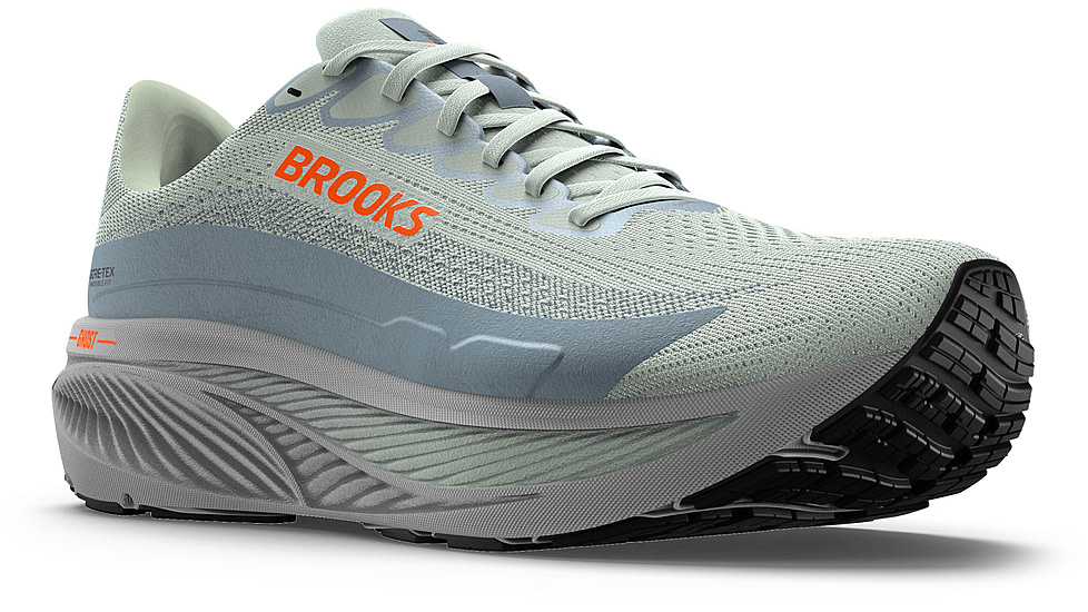 Brooks Ghost 17 GTX Road Running Shoes - Mens, Smoke/Primer Grey/Orange, 9.5, 1D, 1104621D022.095
