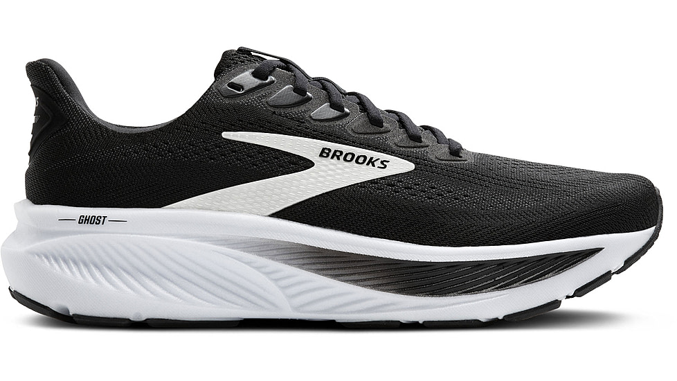 Brooks Ghost 17 Road Running Shoes - Mens, Black/Grey/White, 11.0 US/Medium, 1104421D090.110