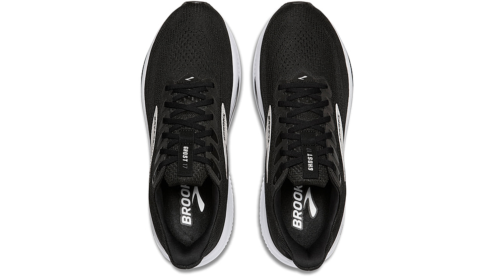 Brooks Ghost 17 Road Running Shoes - Mens, Black/Grey/White, 11.0 US/Medium, 1104421D090.110