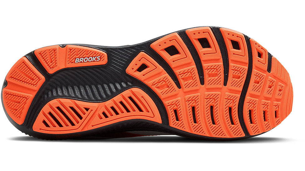 Brooks Ghost 17 Road Running Shoes - Mens, Oyster Mushroom/Orange/Ebony, 10.0 US/Medium, 1104421D048.100