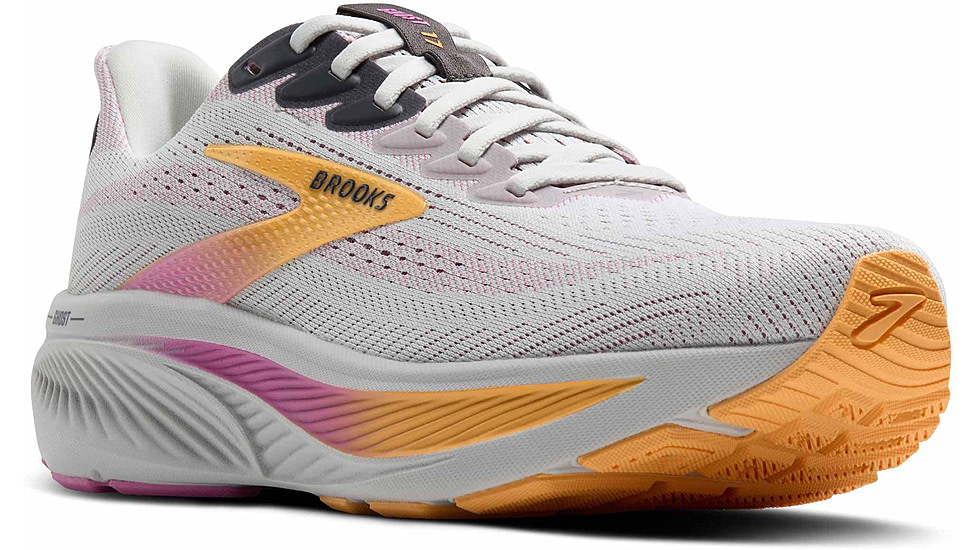 Brooks Ghost 17 Road Running Shoes - Womens, Oyster/Apricot/Pink, 8.0 US/Medium, 1204311B070.080