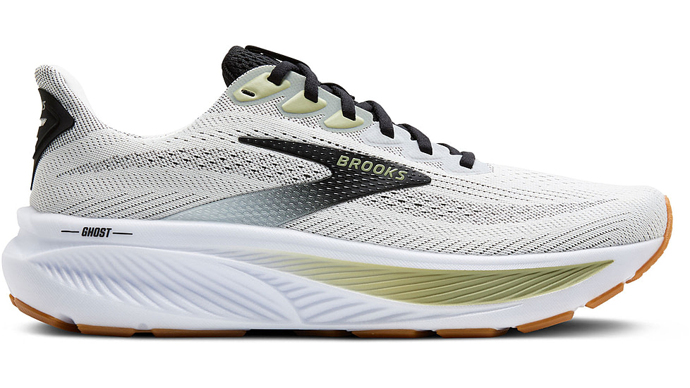 Brooks Ghost 17 Rosd Running Shoes - Mens, White/Black/Tea, 13, 1D, 1104421D191.130