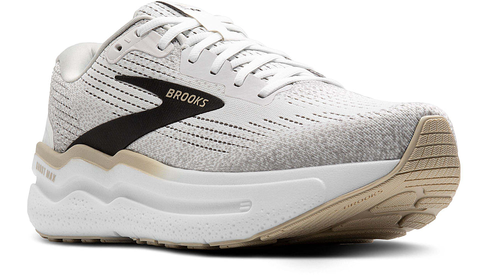 Brooks Ghost Max 2 Road Running Shoes - Mens, White/Pelican/Oyster, 11.0 US/Medium, 1104311D125.110