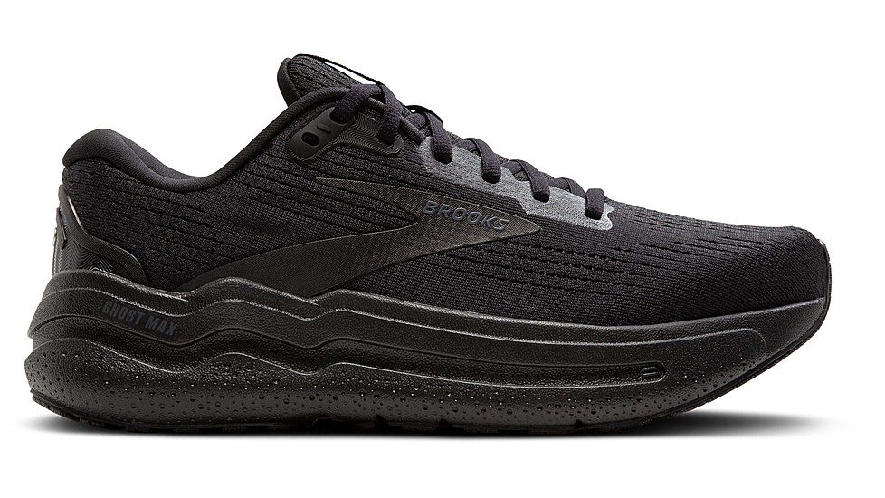 Brooks Ghost Max 2 Road Running Shoes - Womens, Black/Black/Ebony, 8.5 US/Wide, 1204201D020.085