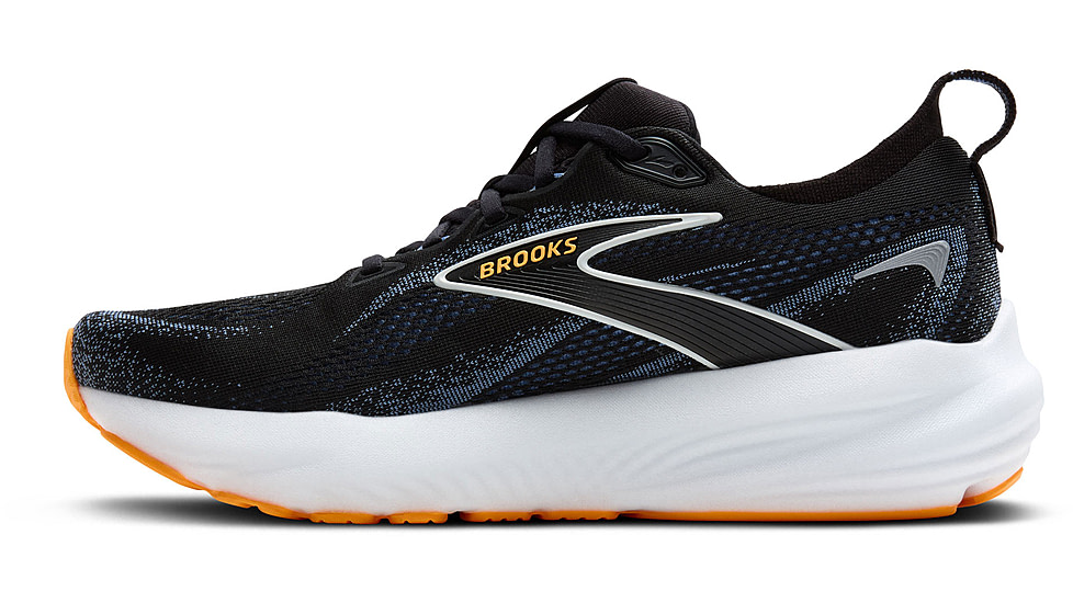 Brooks Glycerin 22 Road Running Shoes - Mens, Black/Country Blue/Orange Pop, 8, 1D, 1104451D013.080