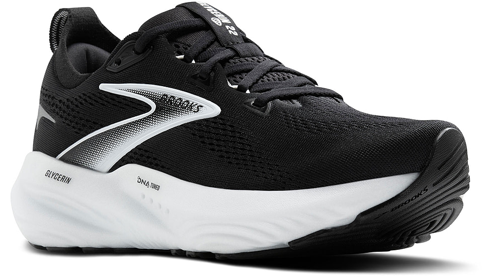 Brooks Glycerin 22 Road Running Shoes - Mens, Black/Grey/White, 13, 1D, 1104451D090.130