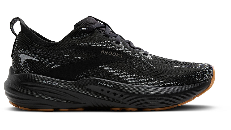 Brooks Glycerin 22 Road Running Shoes - Mens, Black/Primer Gray/Biscuit, 8.5, 1D, 1104451D089.085