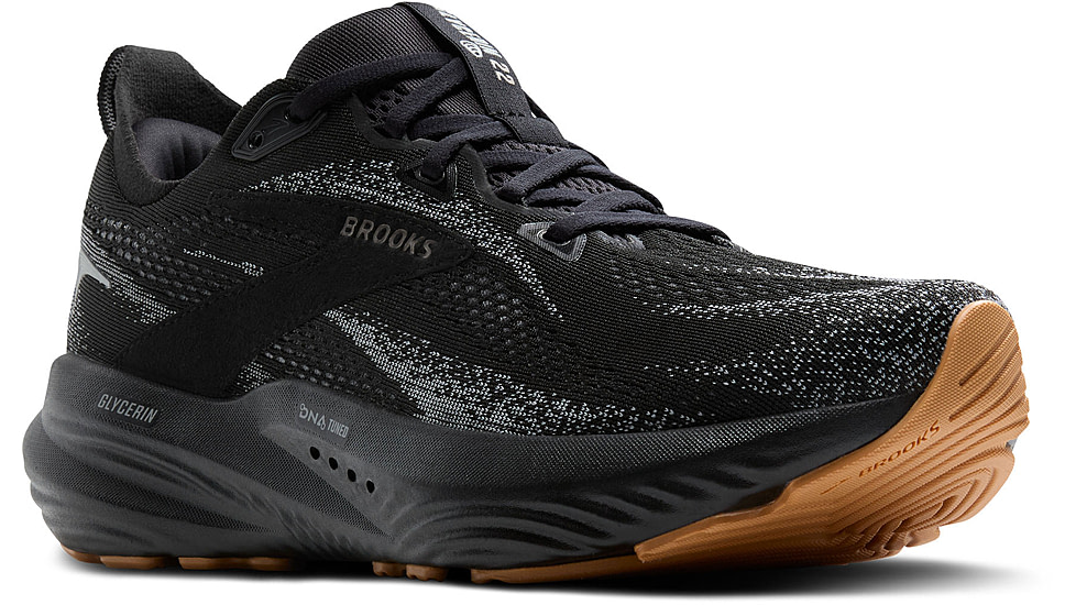 Brooks Glycerin 22 Road Running Shoes - Mens, Black/Primer Gray/Biscuit, 8.5, 1D, 1104451D089.085