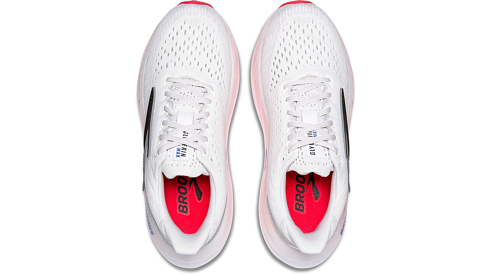 Brooks Glycerin Max Road Running - Womens, White/Black/Diva Pink, 9.5, 1B, 1204361B118.095