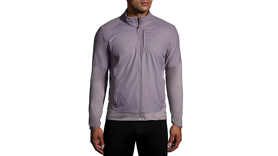 Brooks Fusion Hybrid Jacket - Mens, Frosted Lead, Small, 211299580.025