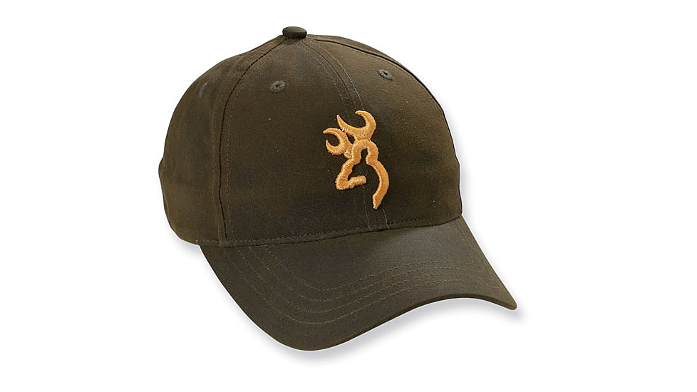 Browning Dura-Wax Youth Cap, Brown w/ Buckmark, 308412881