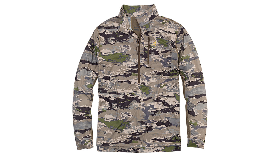 Browning Early Season 3/4 Zip Shirt - Mens, Ovix, Large, 3010563403