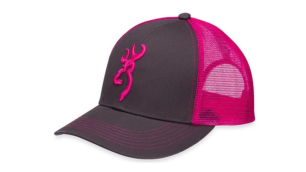 Browning Flashback Cap,Charcoal/Neon Pink 308177771