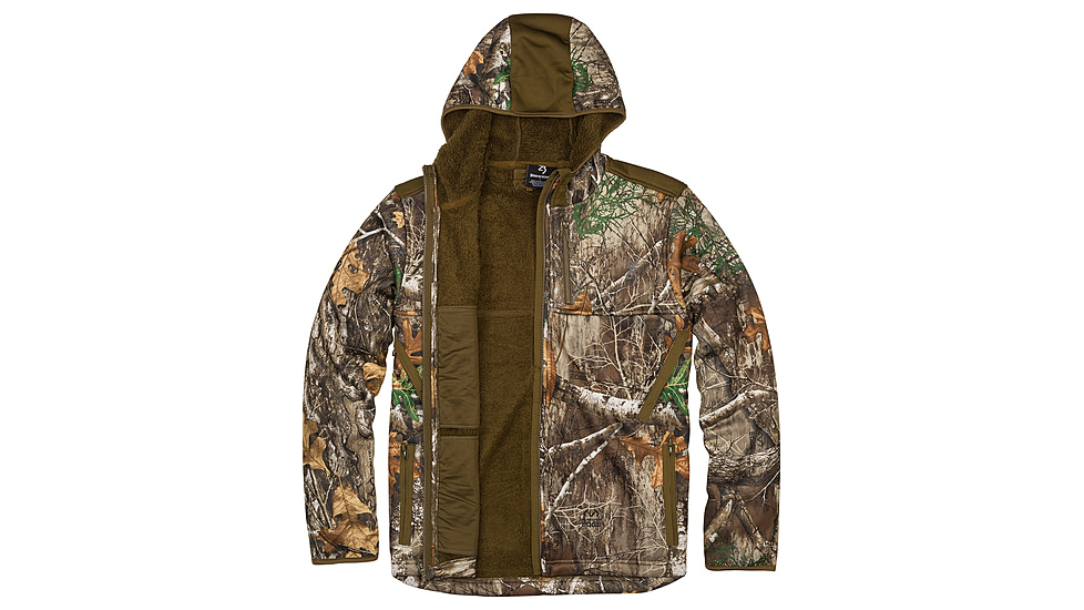 Browning High Pile Hooded Jacket - Mens, Realtree Edge, 3XL, 3045466006