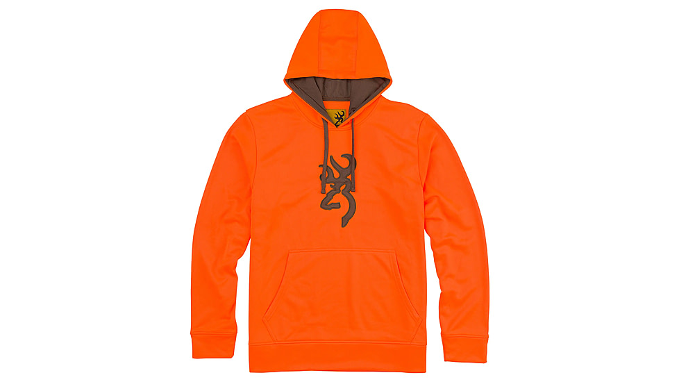 Browning Long Sleeve Tech Hoodie - Men's, Blaze Orange, 3XL, 3011880106