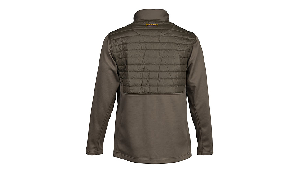Browning Hybrid 1/4 Zip Baselayer Shirt - Mens, 3XL, Major Brown, 3010969806