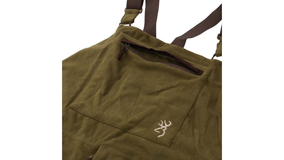 Browning Hydro-Fleece Bib - Mens, Dark Olive, Large, 3061218403