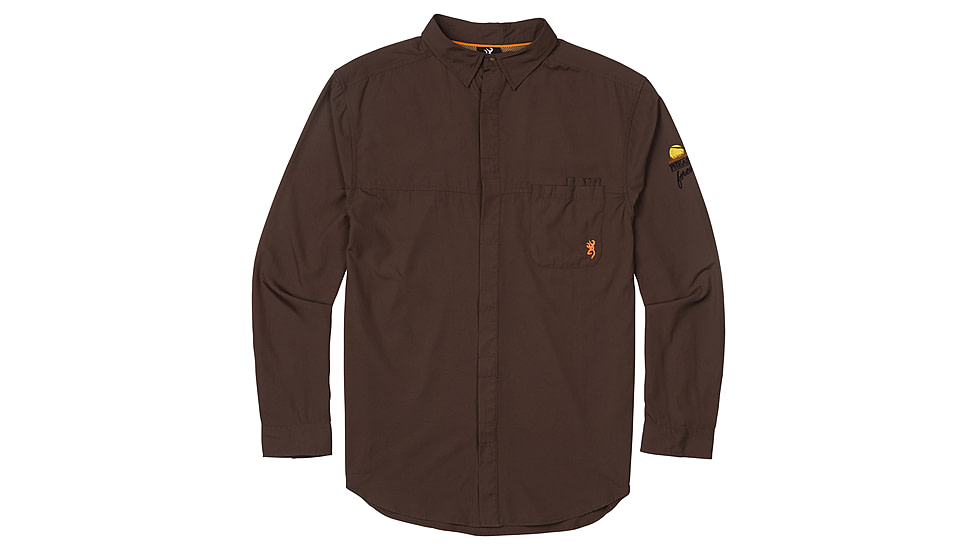 Browning Lightweight Shirt - Mens, Chocolate, Small, 3016649801