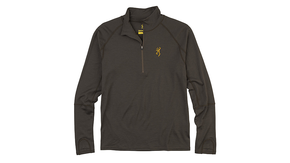 Browning Merino 1/4 Zip Shirt - Mens, Major Brown, 2XL, 3010939805